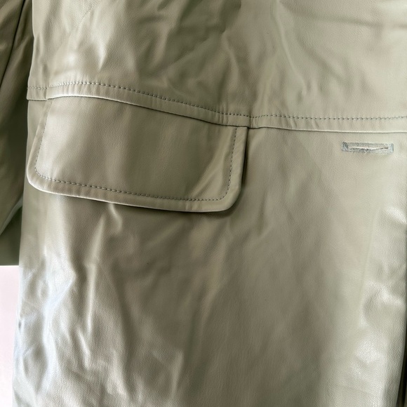 For Love And Lemons Leather Blazer Jacket Oversized - Picture 6 of 7